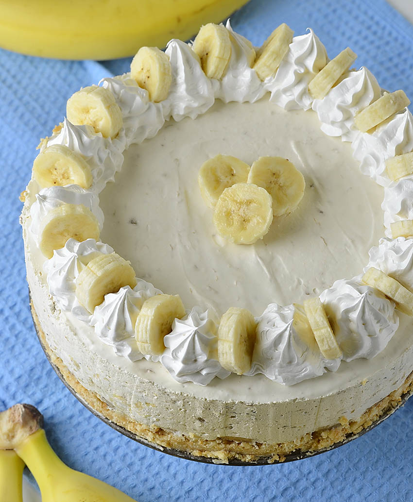 No Bake Banana Cheesecake - Lidia's Cookbook