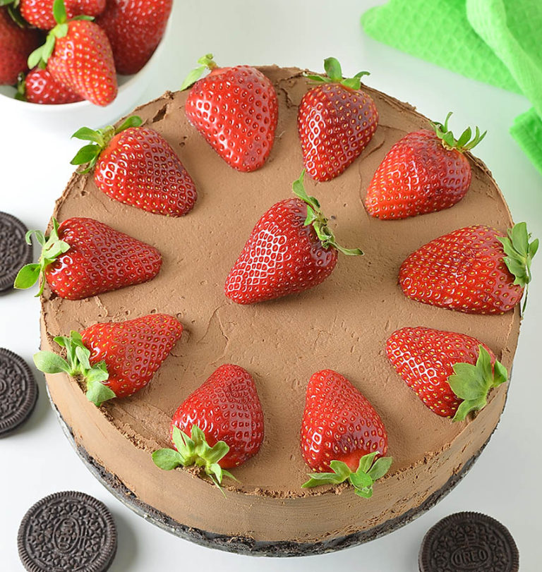 No Bake Chocolate Covered Strawberry Cheesecake Lidia s Cookbook