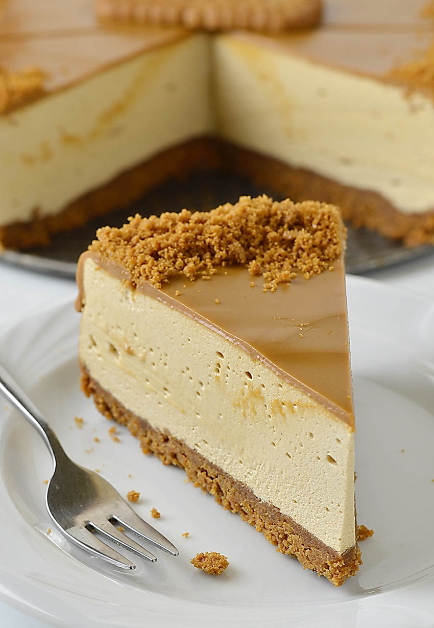 No Bake Lotus Biscoff Cheesecake - Lidia's Cookbook