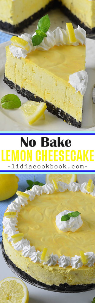 No Bake Lemon Cheesecake - Lidia's Cookbook