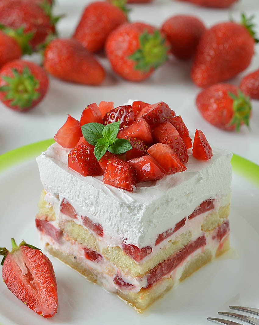 No Bake Strawberry Tiramisu - Lidia's Cookbook