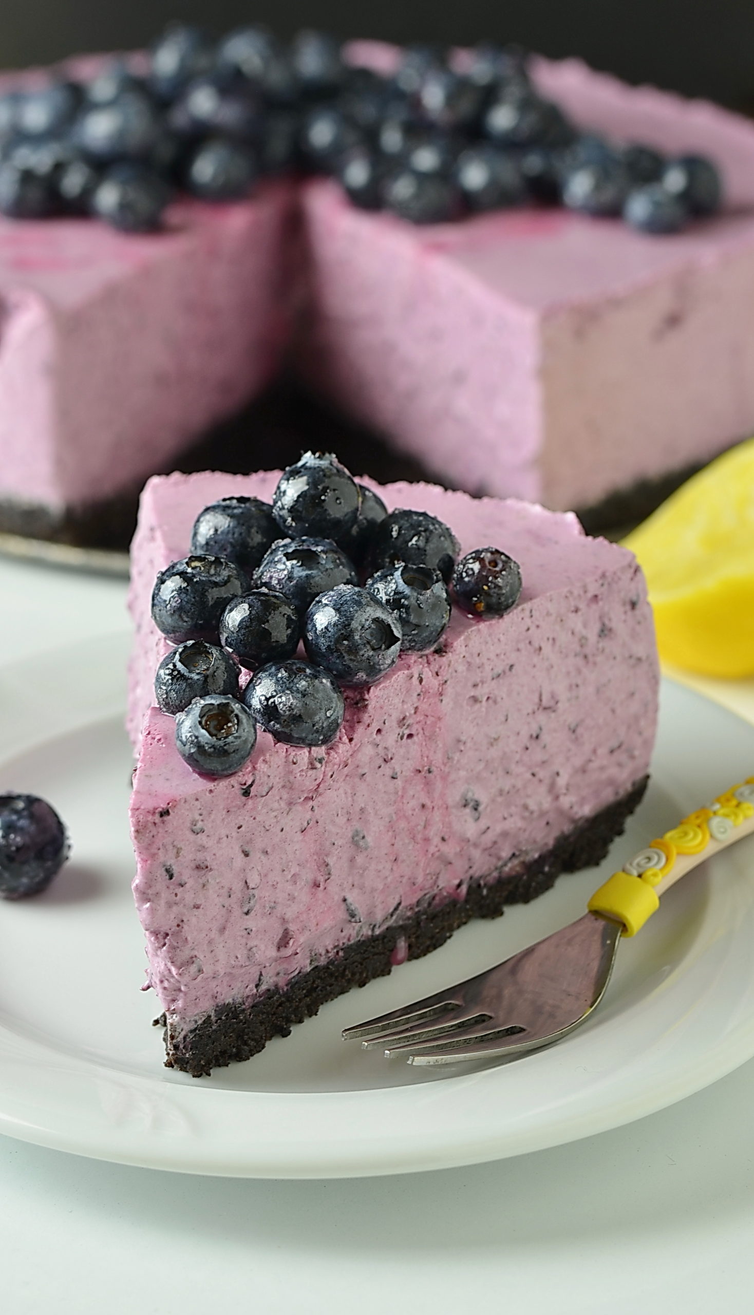 No Bake Blueberry Cheesecake - Lidia's Cookbook