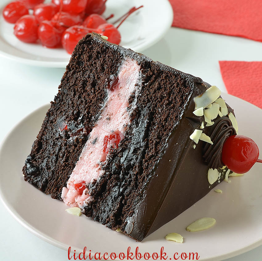 Old Fashioned Chocolate Maraschino Cherry Cake - Lidia's Cookbook